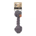 Coto Gri Duo Ball Örgü Köpek Oyuncağı 28 Cm
