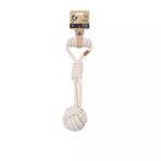 Coto Tug Ball Örgü Köpek Oyuncağı Beyaz 36 Cm