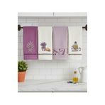 Coton Delux 4'lü Mutfak Havlusu – %100 Pamuk – 30x50 - Nakışlı