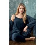 cotonhause Kadın 3 Lü Kadife Lacivert Pijama Takımı C1T3N402-1 LACİVERT XL