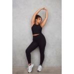 Cotonhause Kadın Büyük Beden Yüksek Bel Siyah Uzun Sporcu Tayt 1750 - 5XL