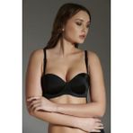 Cotonhause Kadın Straplez Lotus Lazer Kesim Boş Cup Siyah Sütyen 336050 - 85B