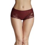 cotonhause Kadın Yüksek Bel Bordo Dantelli String Külot 363022 BORDO L