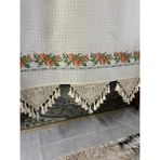Cotopia Buldan Perde Turuncu Kanaviçe Yöresel Dokuma Perde - 200 x 170 cm