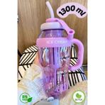Cotswold Big Mug Milkshake Detoks ve Su Matara Spor Matara Pipetli 1300ML Bpa Içermez Icebottle Detoks Matara - Renk - Mor
