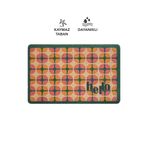Cotto Home CocoJoy PJ011A Hello Geometrik Desenli Kalın Kaymaz Taban Nem Alıcı Şık Tasarım Kapı Önü Paspası
