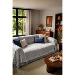 Cotto Home Pamuklu Kaymaz Koltuk Örtüsü 170X220cm - Gri Çok Amaçlı Örtü Pike Koltuk Şalı WL002G