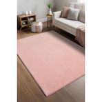Cotto Home Softy Pudra Yıkanabilir Kaymaz Taban Bambu Yumuşak Dokulu Kesme Halı Mutfak Koridor Salon Halısı - 200 x 200 cm