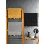 Cotton Box 3 Adet 50x90 cm Siyah Hardal Gri Nakışlı Fit Havlu Seti