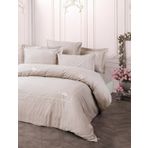 Cotton Box Alameda Lila Brode Nakışlı Saten Çift Kişilik Nevresim Takımı