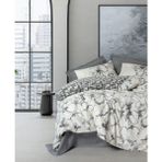 Cotton Box Balance Ranforce Tek Kişilik Hilaris Antrasit Nevresim Takımı - 160 x 220 cm