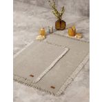 Cotton Box Bej 75x125+60x90 cm Klozet Takımı Bath Rug Set