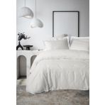 Cotton Box Brode Nakışlı Çift Kişilik Saten Nevresim Takımı Galant Beyaz