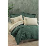 Cotton Box Brode Saten Andy Yeşil Çift Kişilik Nevresim Takımı