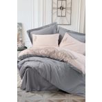 Cotton Box Brode Saten Sheen Gri Çift Kişilik Nevresim Takımı
