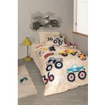 Cotton Box Cars Bej Junior Tek Kişilik Nevresim Takımı