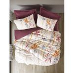 Cotton Box Çift Kişilik Modeline Nevresim Takımı Flos Bordo
