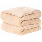 Cotton Box Cift Kisilik Pelus Yorgan Krem 195X215