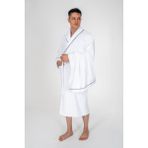 Cotton Box Classic Bornoz Seti Josina Beyaz Erkek L/XL - Renkli - Standart