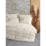 Cotton Box Cotton Keten Çift Kişilik Nevresim Takımı Hemera - Bej - 200 x 220 cm