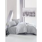 Cotton Box Elegant Gri Çift Kişilik Saten 200 x 220 cm Nevresim Takımı