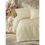 Cotton Box Elegant Saten Tek Kişilik Nevresim Takımı Bej - Pudra - 180 x 240 cm