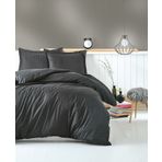 Cotton Box Elegant Stipe Antrasit Çift Kişilik Nevresim Takımı