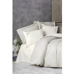 Cotton Box Elite Teresa Bej Saten Çift Kişilik Nevresim Takımı
