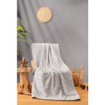 Cotton Box Emboss Çift Kişilik Battaniye Taş - 220 x 240 cm