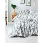 Cotton Box Flanel Çift Kişilik Nevresim Takımı Casey Petrol Yeşil
