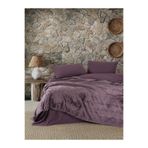 Cotton Box Flossy Velvet Çift Kişilik Mürdüm 200x220 cm Nevresim Takımı