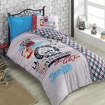 Cotton Box Genç Odası Major Turkuaz Tek Kişilik Nevresim Takımı