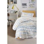 Cotton Box Genç Odası Tek Kişilik Lastikli Çarşaflı Nevresim Takımı Dashon Sarı