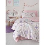 Cotton Box Genç Odası Tek Kişilik Nevresim Takımı Lovella Pembe - 180 x 240 cm