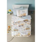Cotton Box Genç Ranforce Nevresim Takımı Tek Kişilik Buildo Mavi