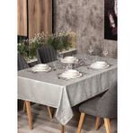 Cotton Box Jakarlı Dertsiz Lavinia Gri 155x220 cm Masa Örtüsü