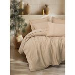 Cotton Box Jakarlı Saten Çift Kişilik Nevresim Takımı Florita Bej - 240 x 260 cm
