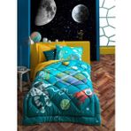 Cotton Box Junior Little Astronaut Turkuaz Tek Kişilik Uyku Seti