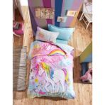 Cotton Box Junior Ranforce Tek Kişilik Çarşafı Lastikli Nevresim Takımı Dream Mint - 160 x 220 cm
