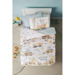 Cotton Box Junior Tek Kişilik Lastikli Çarşaflı Nevresim Takımı Buildo Mavi