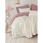 Cotton Box Loopra Çift Kişilik Nevresim Takımı Veyra Bordo - 240 x 260 cm