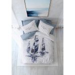 Cotton Box Maritime Tek Kişilik Nevresim Takımı Skipper Indigo - 160 x 220 cm
