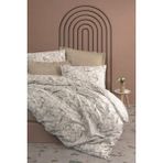 Cotton Box Minimal Tek Kişilik Lastikli Çarşaflı Moil Bej Nevresim Takımı - 100 x 200 cm