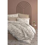 Cotton Box Moil Bej Minimal Çift Kişilik 200x220 cm Nevresim Takımı