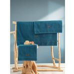 Cotton Box Ocean Petrol %100 3 Parça Pamuk Wellness Havlu Seti