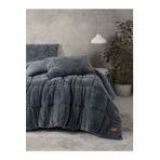 Cotton Box Peluş Çift Kişilik Yorgan Seti Gri