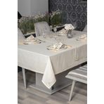 Cotton Box Pera Keten Ekru 175x240 cm Masa Örtüsü Takımı
