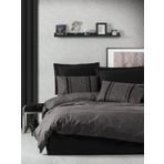 Cotton Box Plain Bihter Siyah Antrasit Çift Kişilik Nevresim Takımı