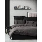 Cotton Box Plain Çift Kişilik Nevresim Takımı Bihter Antrasit Siyah - 200 x 220 cm - Antrasit - Siyah