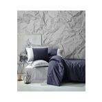 Cotton Box Plain Ranforce Lacivert Gri Çift Kişilik Nevresim Takımı